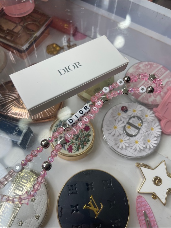 Dior Accessories - Dior pink beaded phone charm BNIB